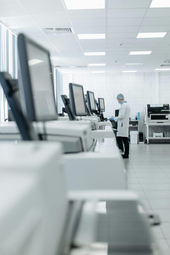 Healthcare professional using secure communication tools